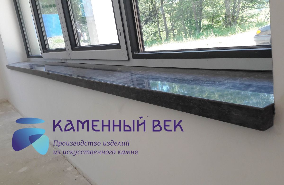 Подоконник из искусственного камня под мрамор TechniStone NOBLE IMPERIAL GREY