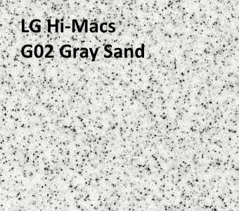 LG Hi-Macs G02 Gray Sand