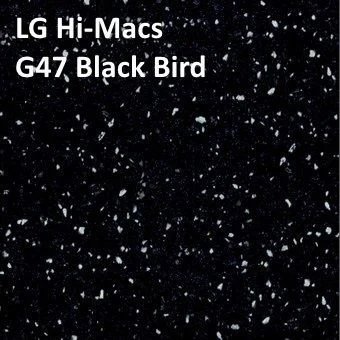 LG Hi-Macs G47 Black Bird