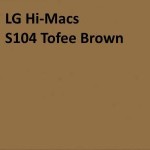 LG Hi-Macs S104 Tofee Brown