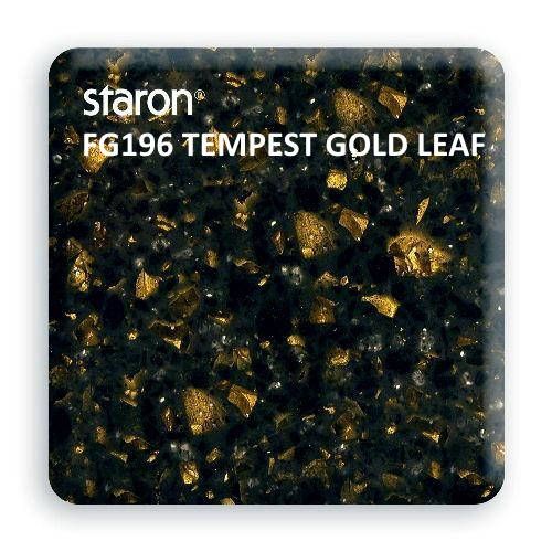 Акриловый камень Staron FG196 TEMPEST GOLD LEAF