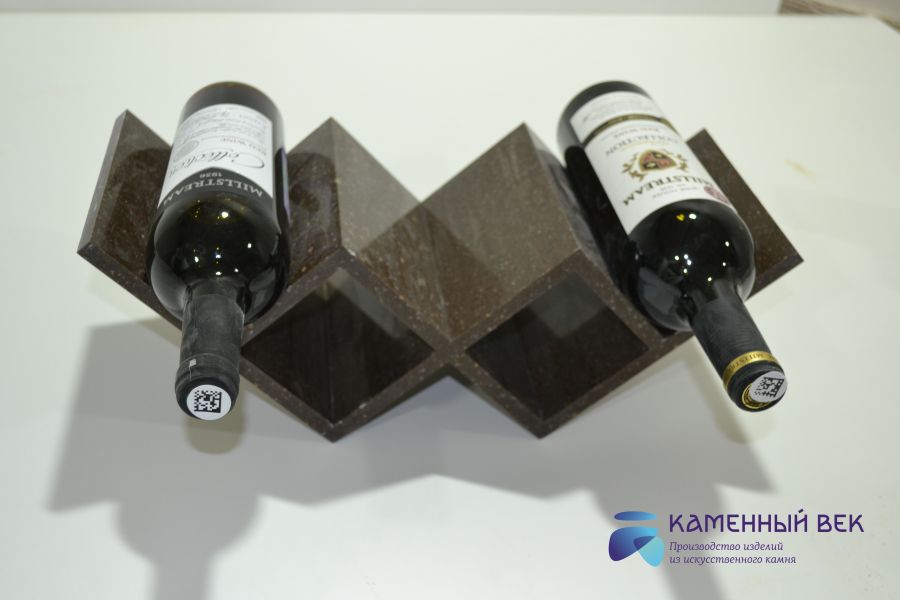 Горизонтальный держатель для бутылок вина из искусственного камня